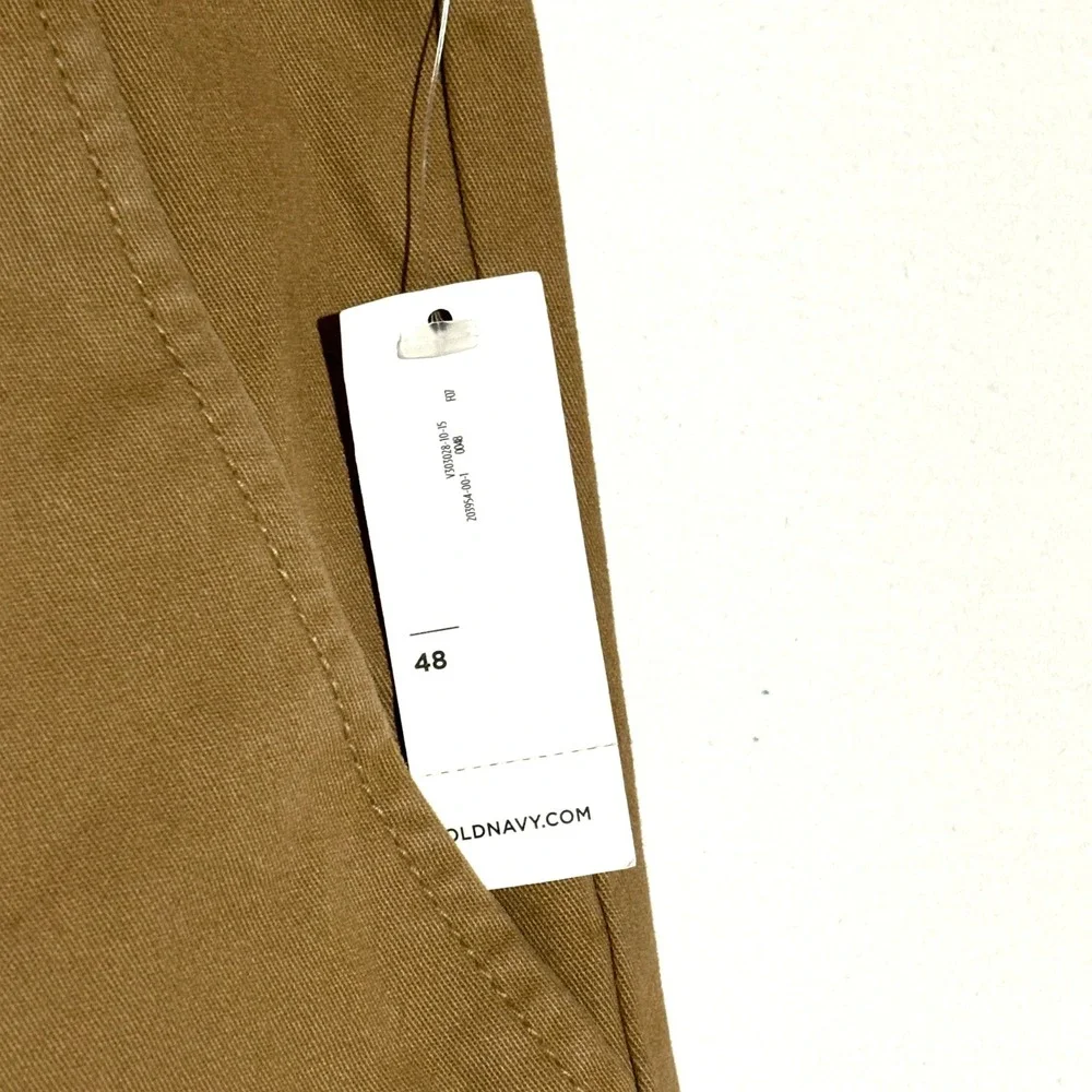 New Old Navy‎ Chino Shorts Mens 48 Tan Ultimate Flat Front Cotton